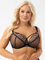 Lilu | Reggiseno morbido con ferretto (Soft) – Sostegno Estremo e Ricamo Floreale - Lullaby Lingerie