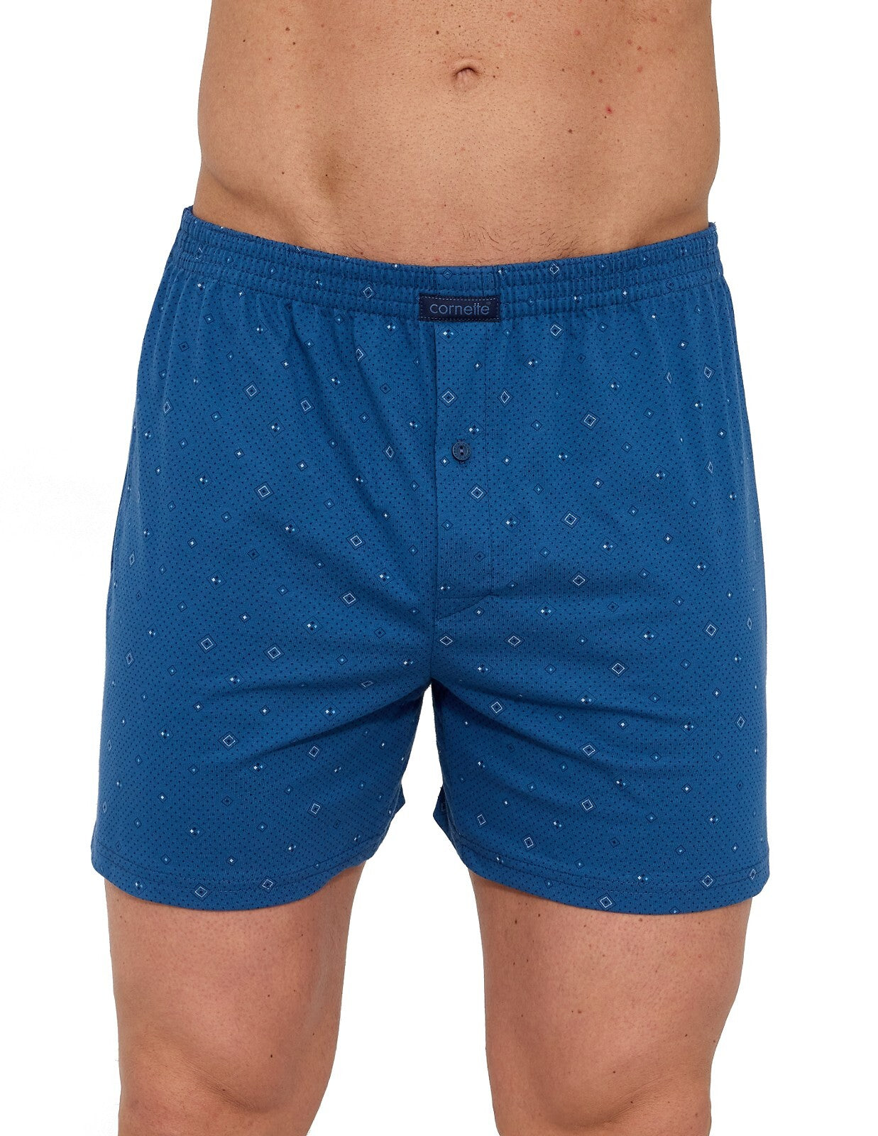 Comfort | Boxer Uomo in Cotone – Taglio Classico con Micro Fantasia Geometrica - 002/331 - Lullaby Lingerie