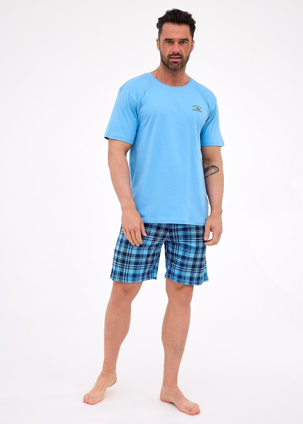 2-Piżama Cornette 326/311 Ready 2 kr/r 3XL-5XL męska niebieski-2