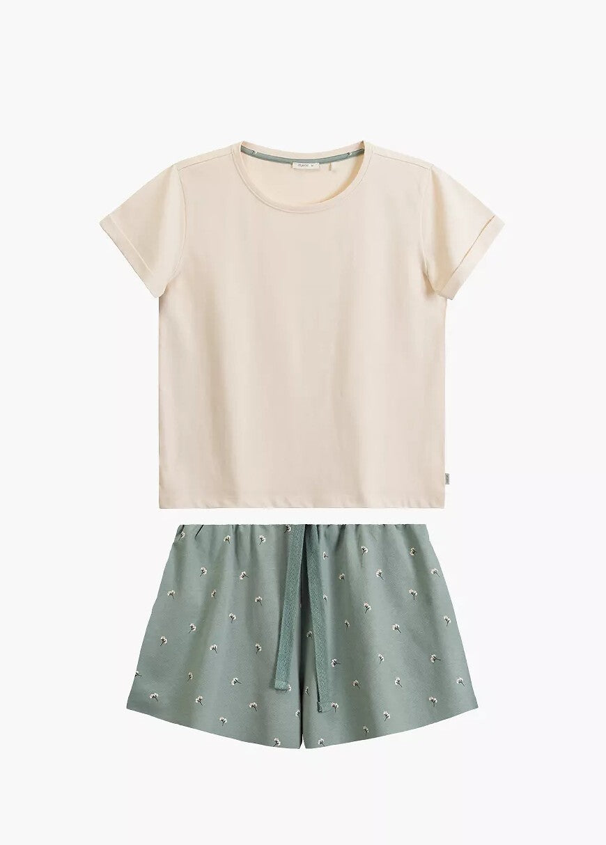 Pigiama da donna in 100% cotone - NLP-502E - Lullaby Lingerie