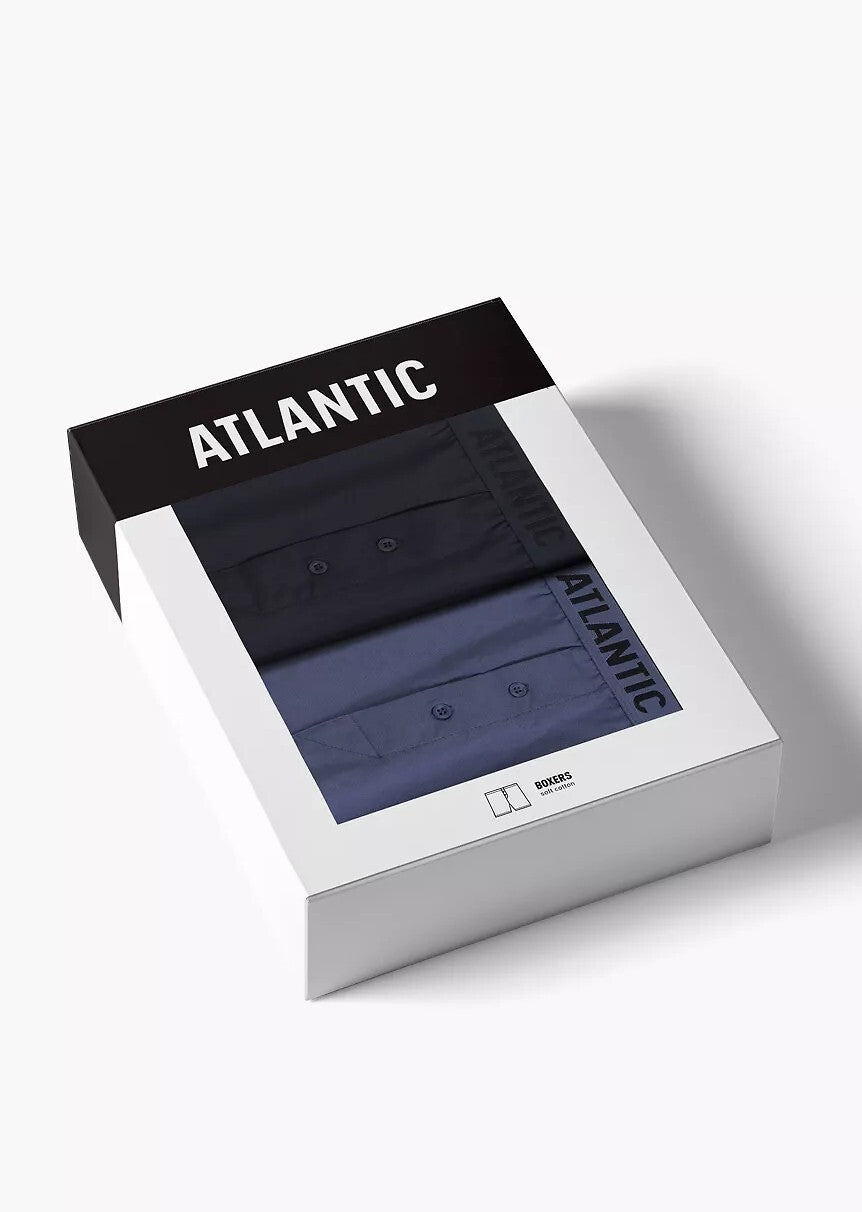 Boxer morbido con bottoni in 100% cotone - Pack da 2 pezzi - 2MBX-025/26 - Lullaby Lingerie