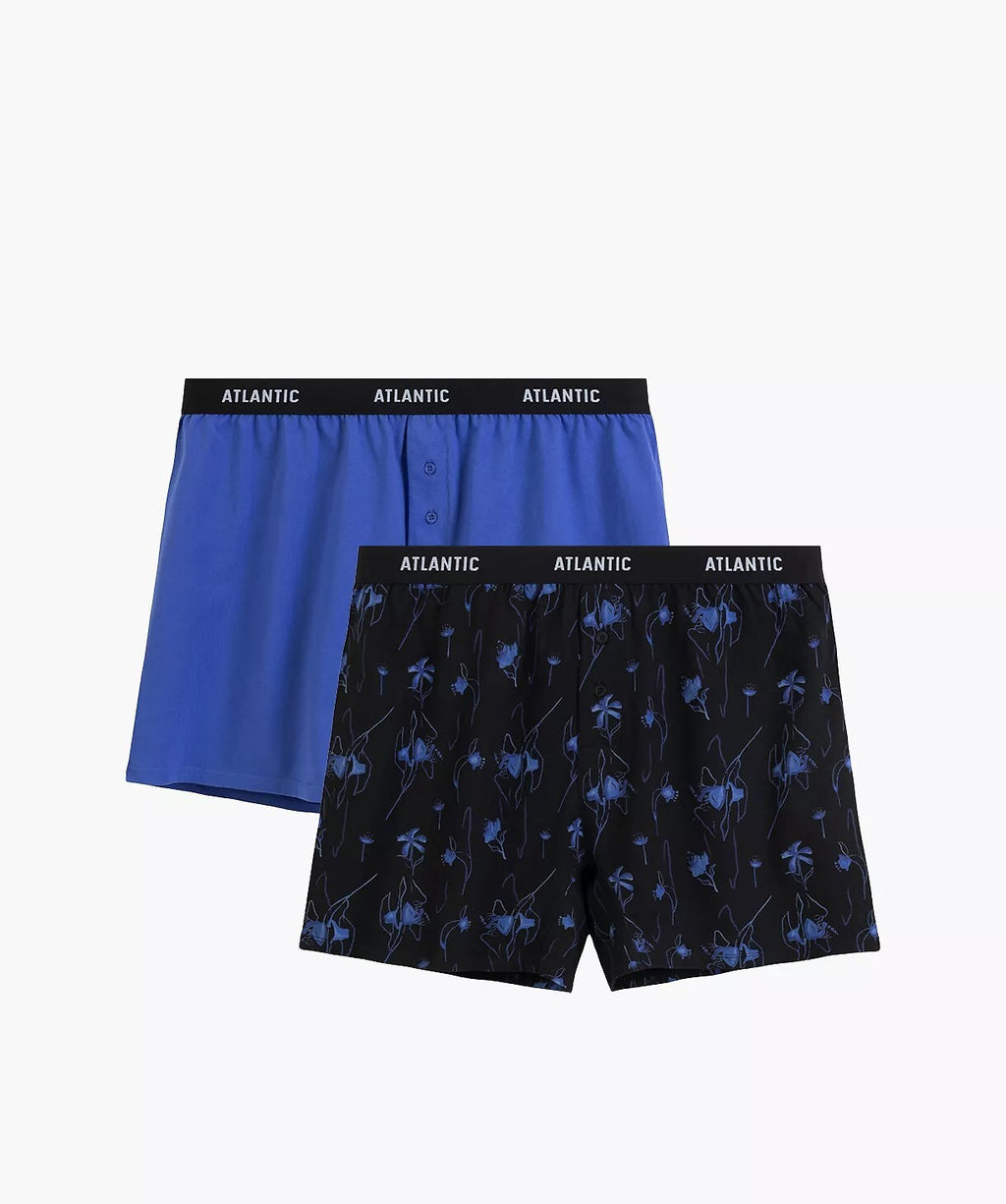 Boxer morbido con bottoni in 100% cotone - Pack da 2 pezzi - 2MBX-093 - Lullaby Lingerie