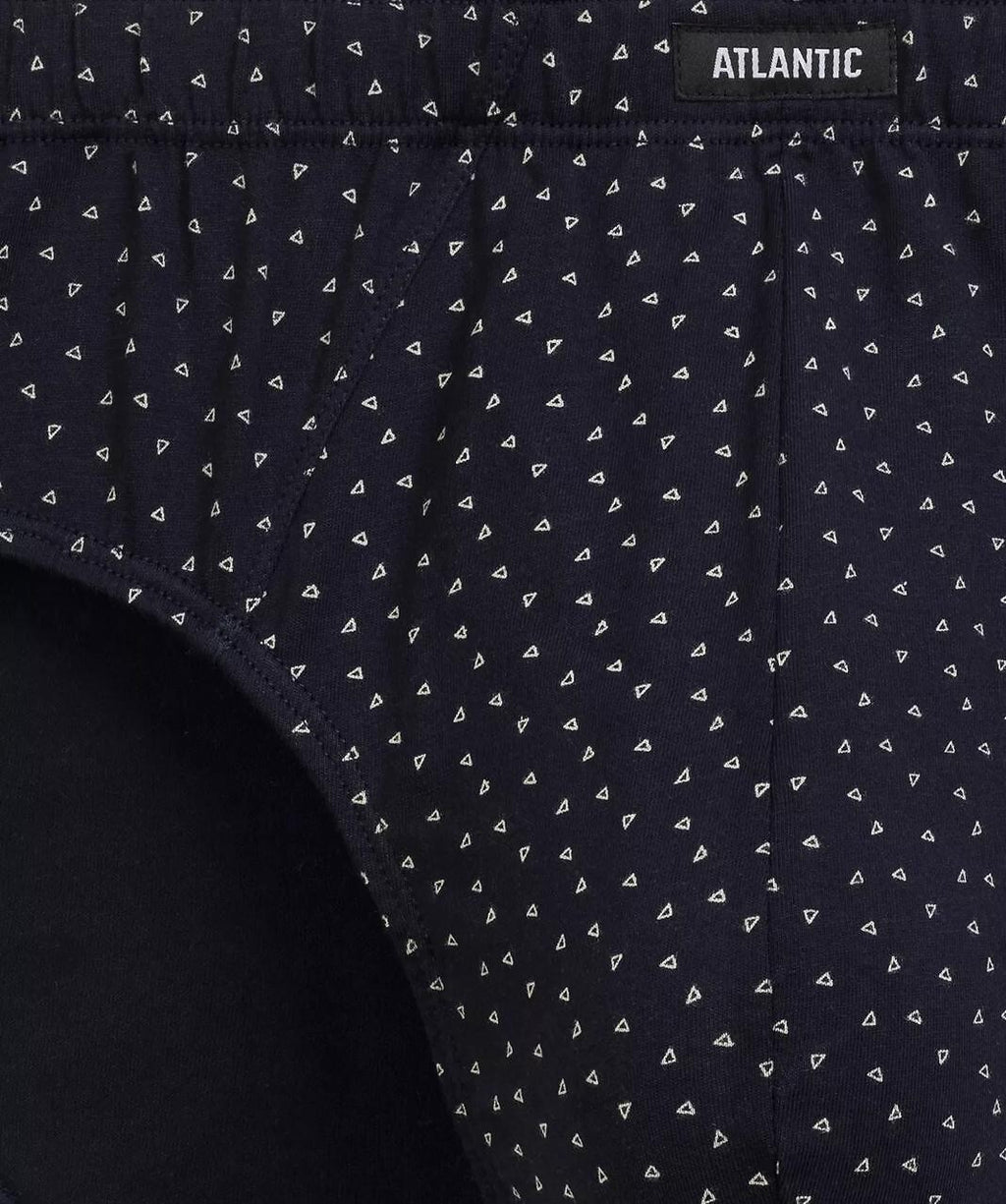 Slip Uomo Classici Atlantic – Set da 3 Pezzi in Cotone a Fantasia - 3MP-218 - Lullaby Lingerie
