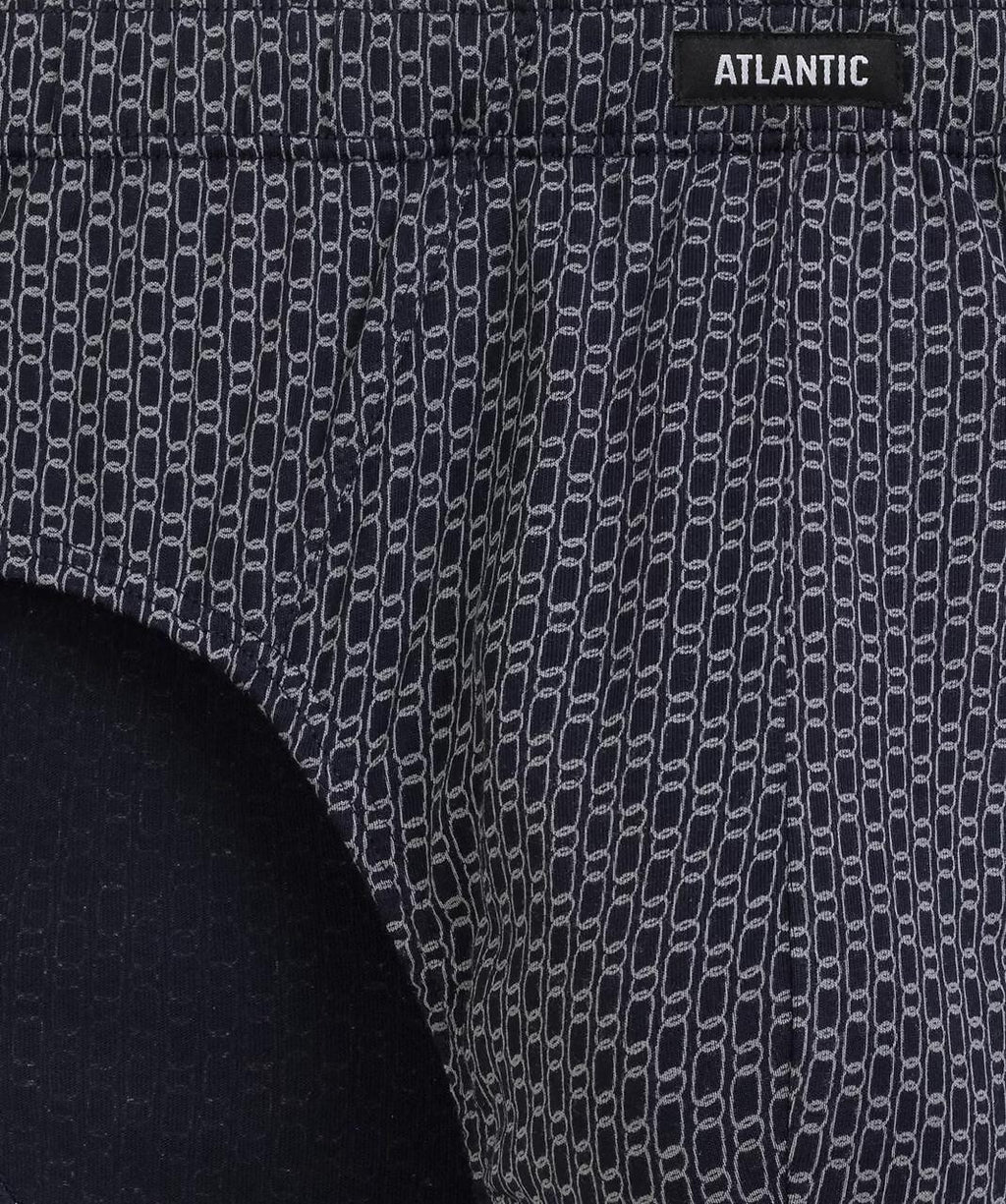 Slip Uomo Classici Atlantic – Set da 3 Pezzi in Cotone a Fantasia - 3MP-214 - Lullaby Lingerie