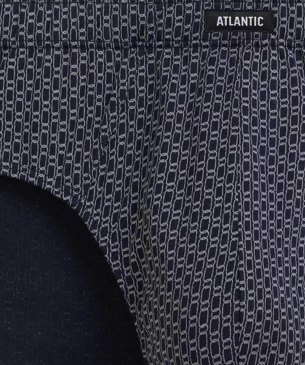 Slip Uomo Classici Atlantic – Set da 3 Pezzi in Cotone a Fantasia - 3MP-214 - Lullaby Lingerie