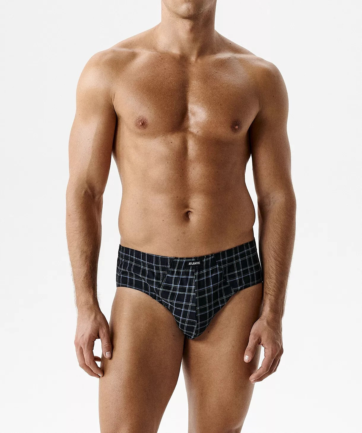 Slip Uomo Classici Atlantic – Set da 3 Pezzi in Cotone a Fantasia - 3MP-216 - Lullaby Lingerie