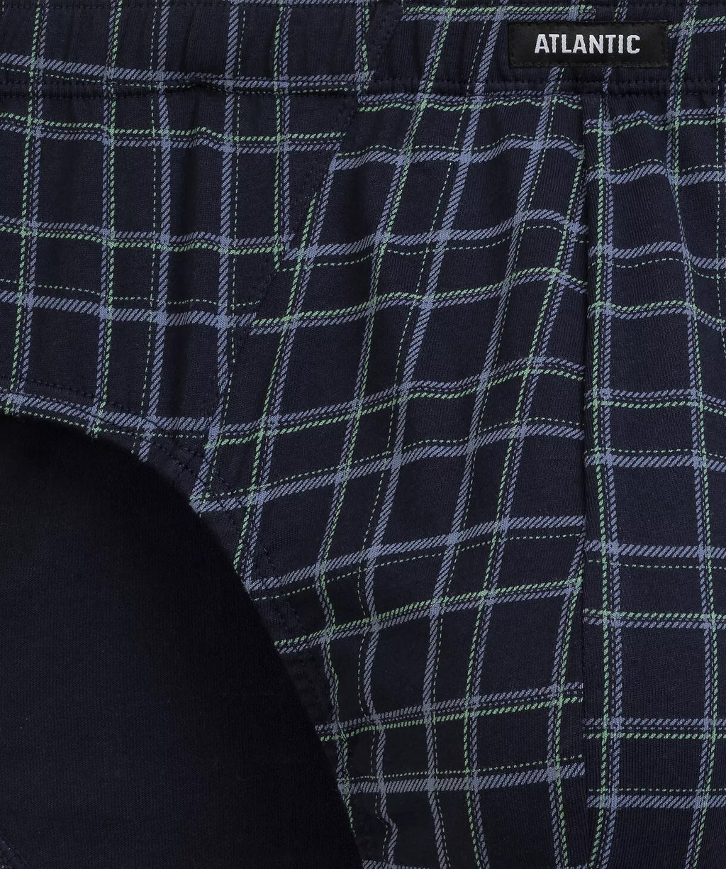 Slip Uomo Classici Atlantic – Set da 3 Pezzi in Cotone a Fantasia - 3MP-216 - Lullaby Lingerie