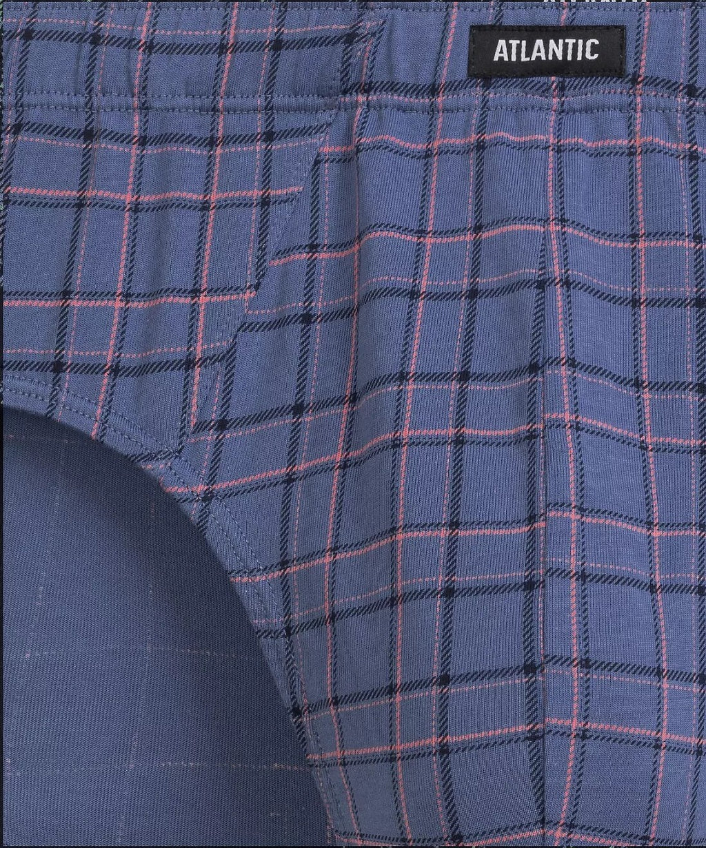 Slip Uomo Classici Atlantic – Set da 3 Pezzi in Cotone a Fantasia - 3MP-216 - Lullaby Lingerie