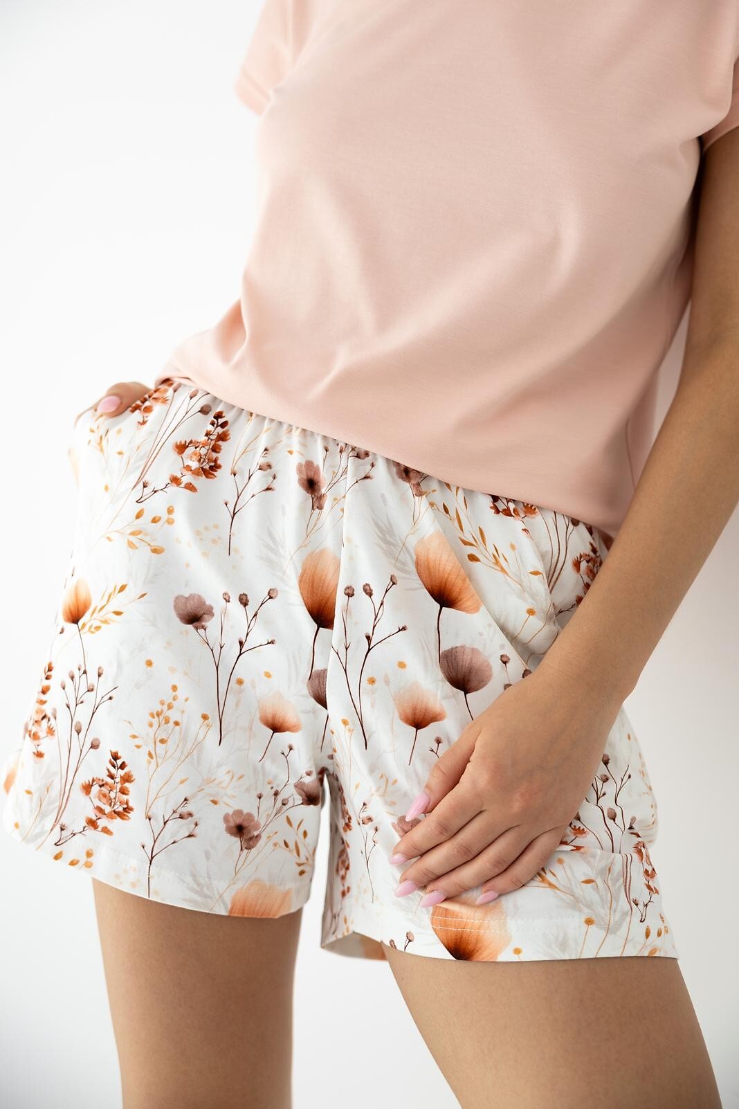 Arielle | Pigiama corto da donna in morbida fibra di bambù e cotone - Lullaby Lingerie