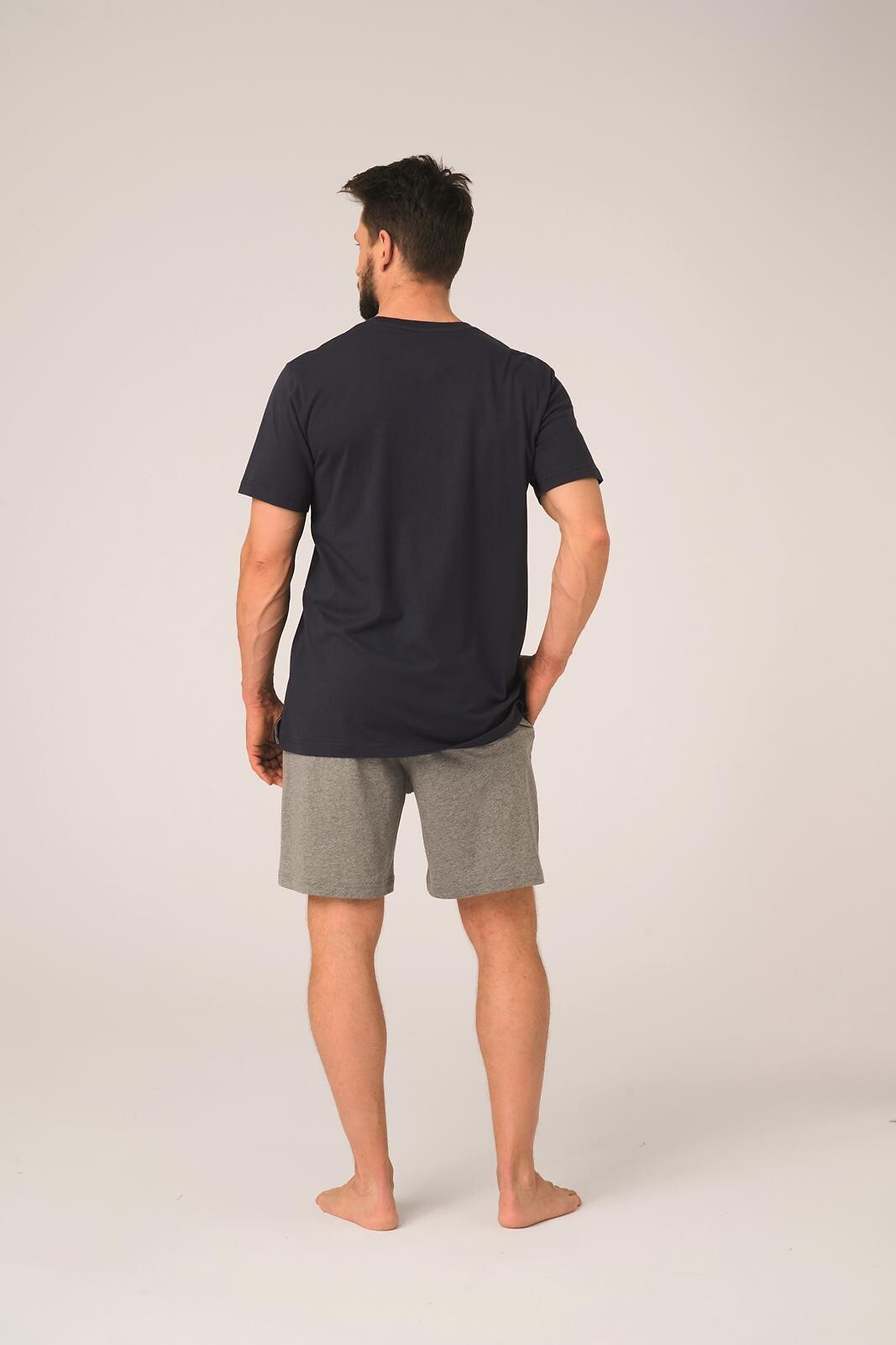 3-Piżama Key MNS 731 B26 kr/r M-2XL męska granatowy-szary-3