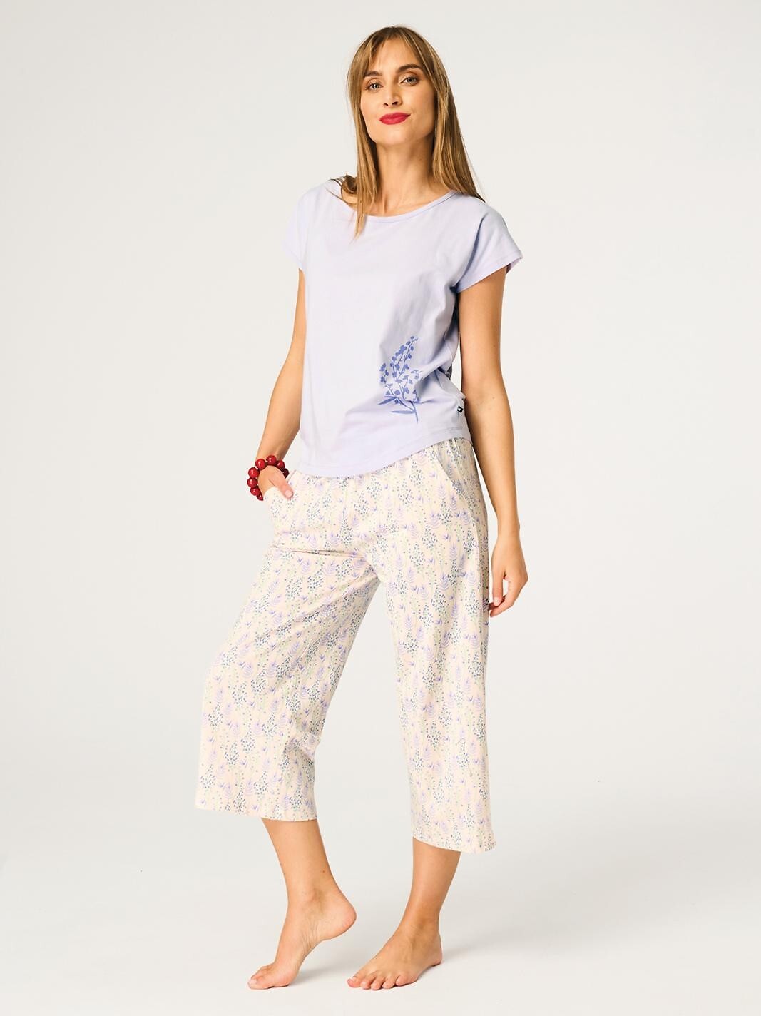 1-Piżama Key LNS 986 B26 kr/r S-XL damska fioletowy-ecru-1