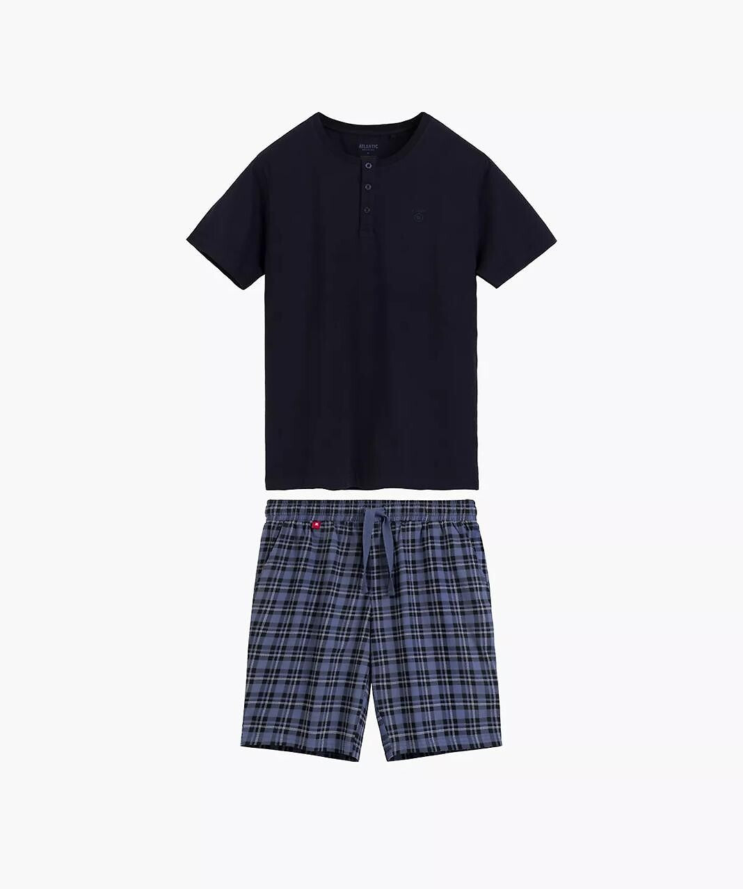 4-Piżama Atlantic NMP-401 kr/r S-3XL granatowy-denim-4