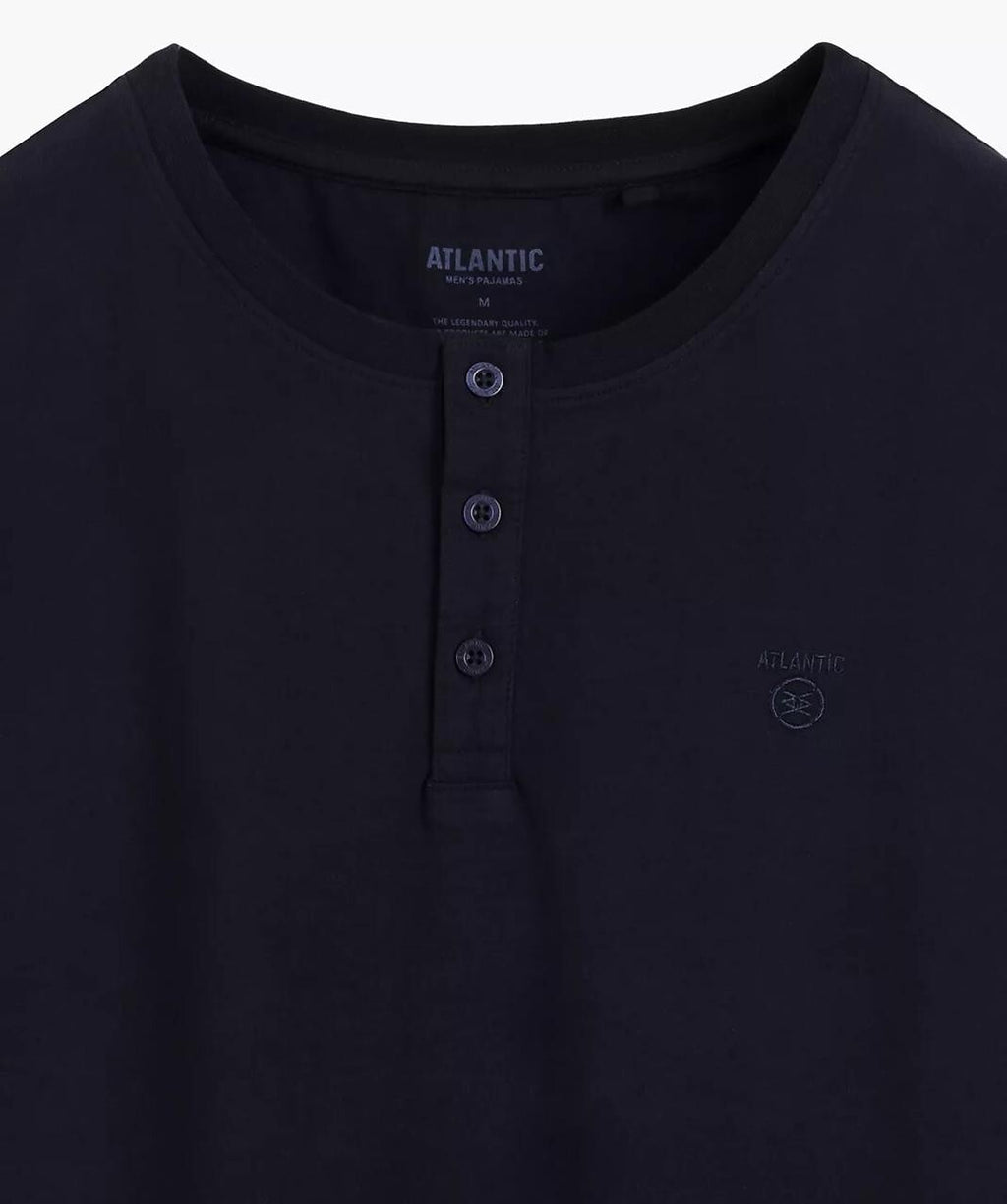 Pigiama Uomo Estivo "Peach Effect" – T-shirt con Bottoni e Shorts a Quadri - NMP-401 - Lullaby Lingerie