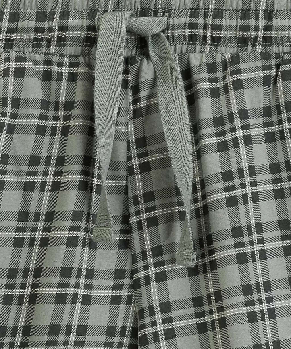 Pigiama Uomo Estivo "Peach Effect" – T-shirt con Bottoni e Shorts a Quadri - NMP-401 - Lullaby Lingerie