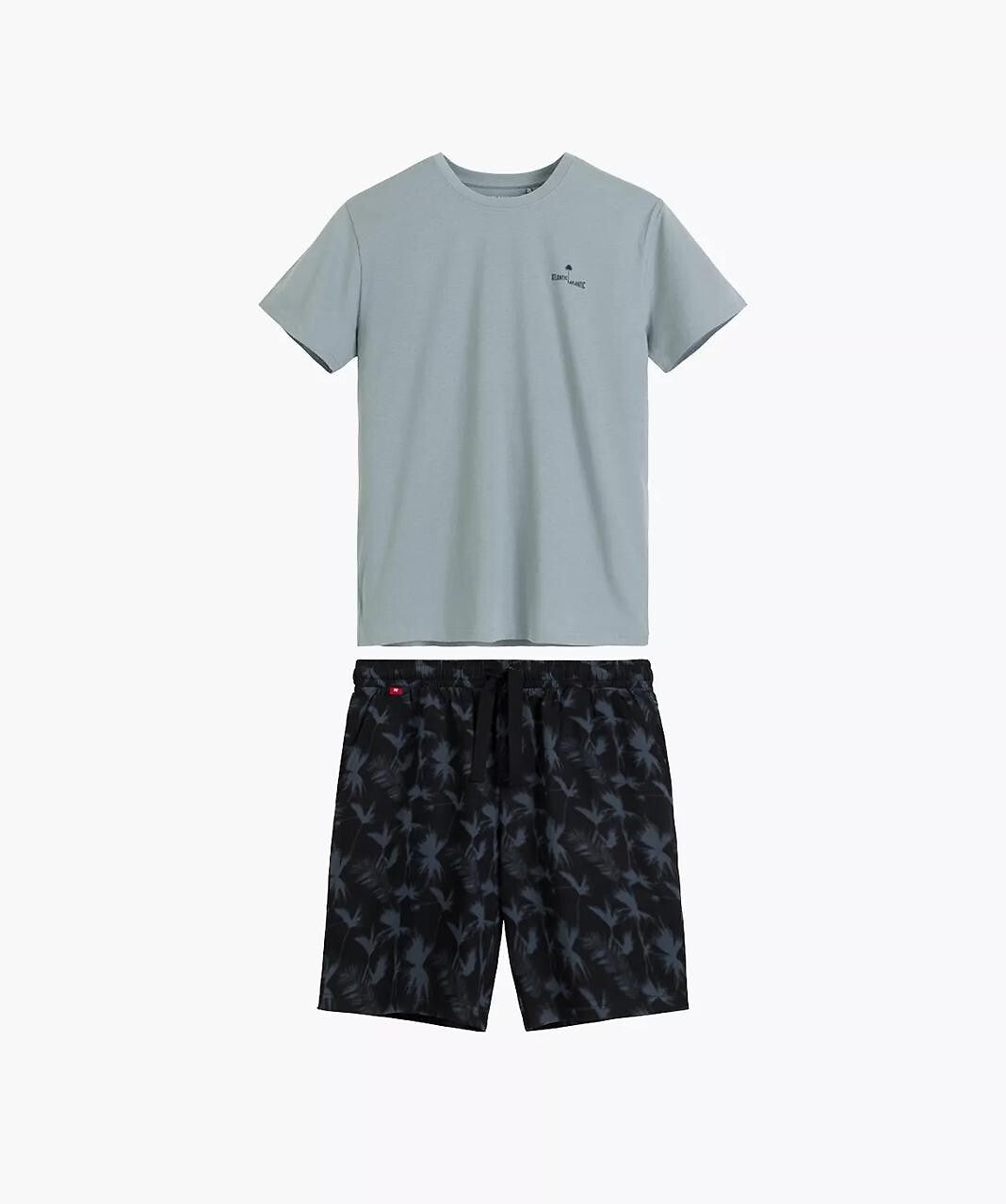 3-Piżama Atlantic NMP-399 kr/r S-2XL miętowy-granatowy-3