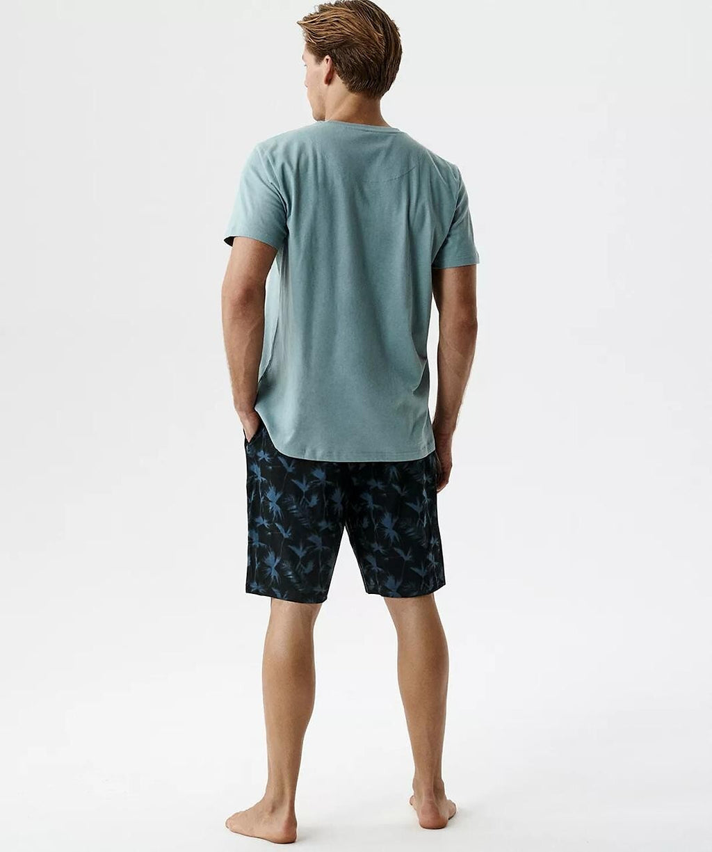 Pigiama corto da uomo in 100% cotone con finitura Peach Effect - NMP-399 - Lullaby Lingerie