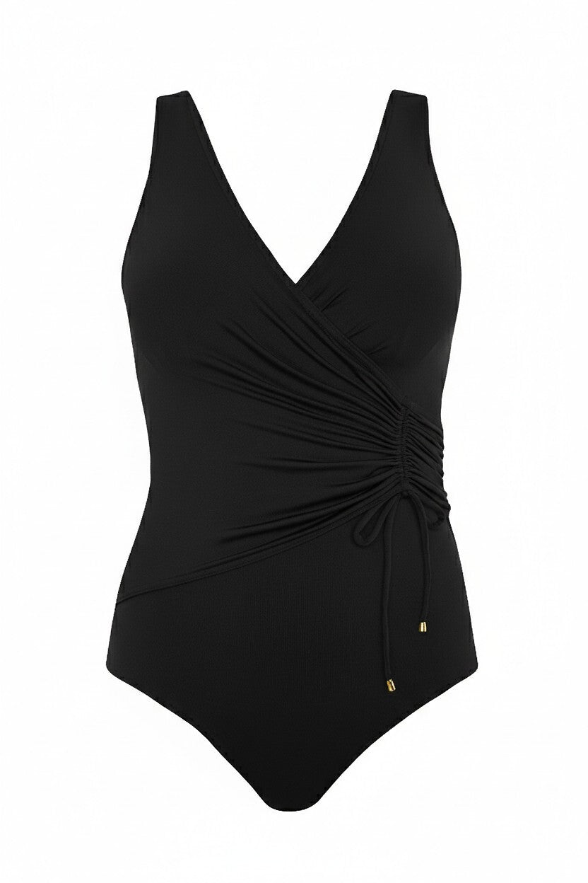 Traje de baño de una pieza con lazo bajo el busto y escote en la espalda (Roma 7)