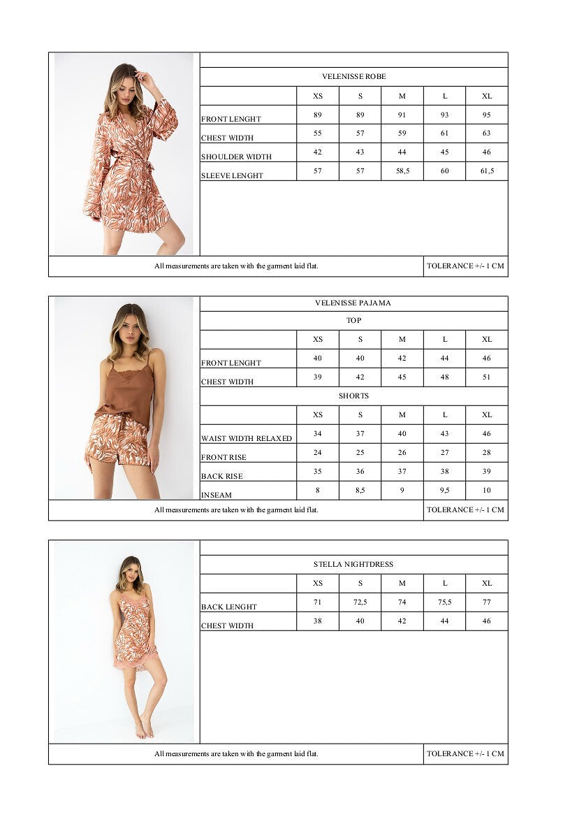 Velenisse | Completo Notte Satinato Animalier – Top con Pizzo e Shorts con Fiocco - Lullaby Lingerie