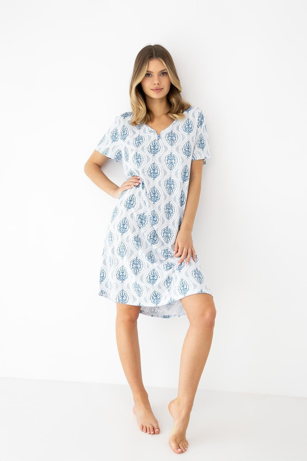 2-Koszula Sensis Jazmin XS-2XL biały-niebieski-2