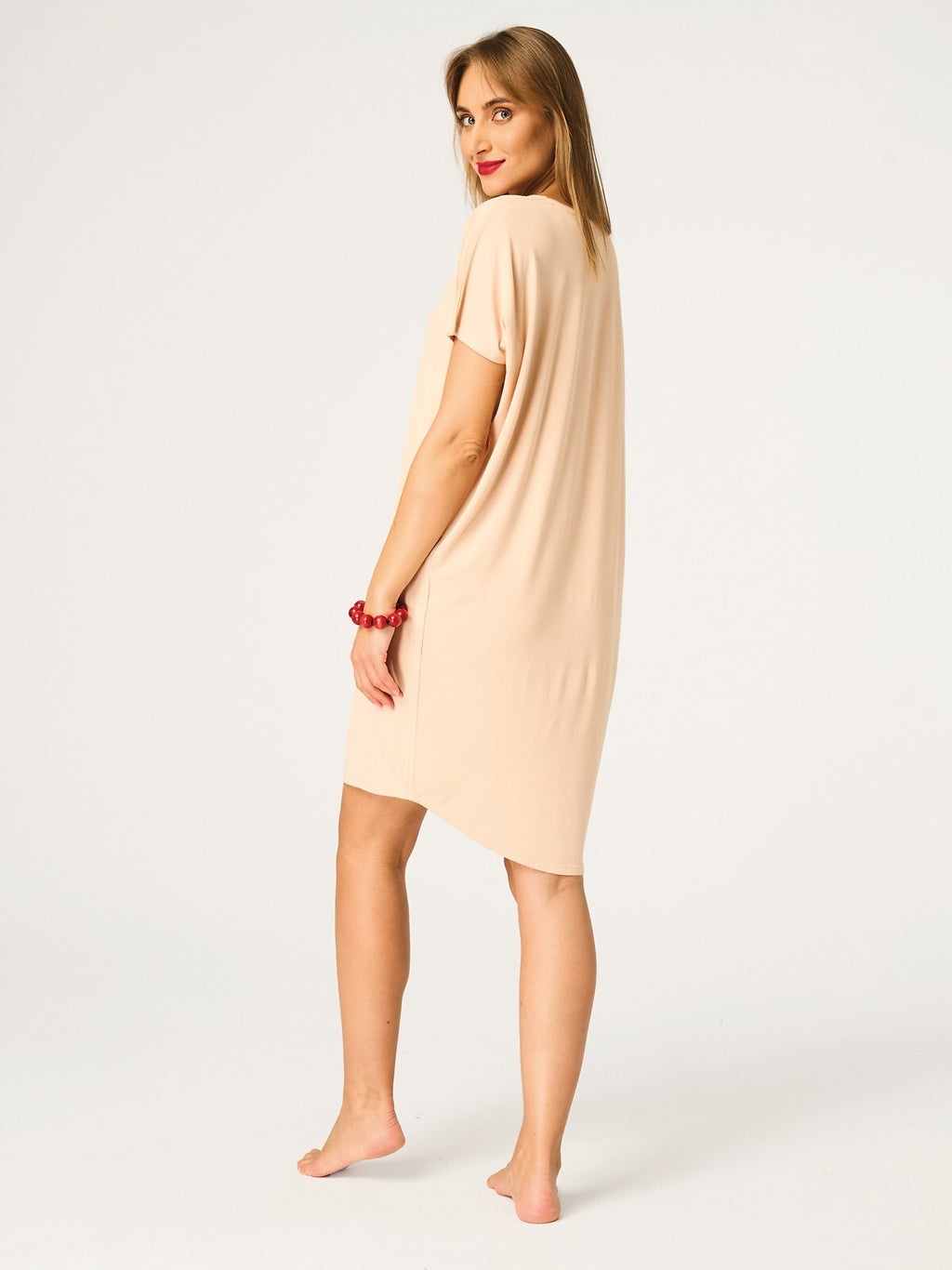 5-Koszula Key LND 771 A26 S-XL beżowy-5