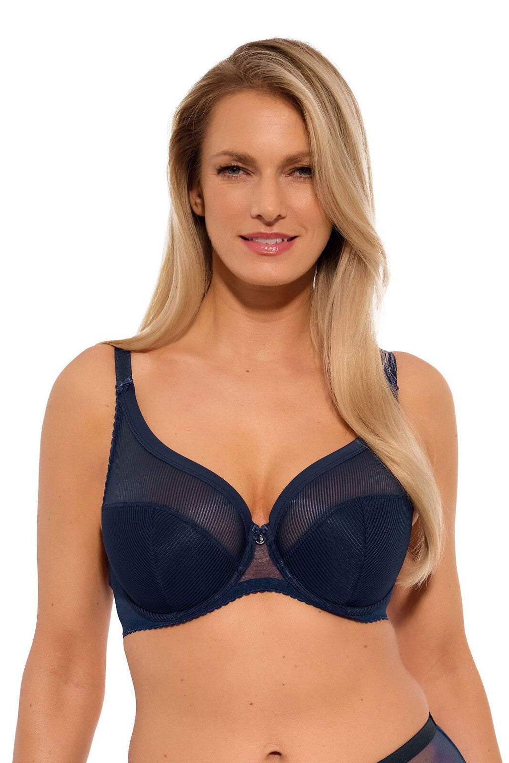 Biustonosz semi soft Gaia BS 1058 Sonia granatowy - Lullaby Lingerie