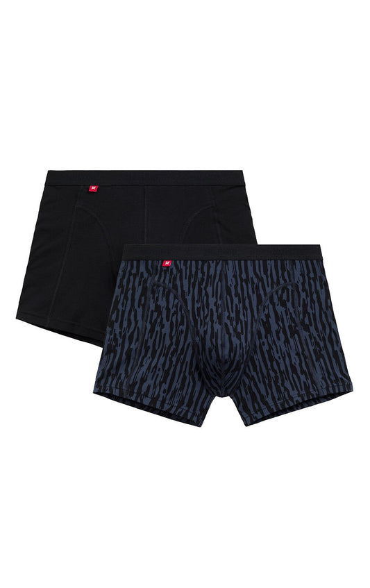 Boxer da uomo in cotone elasticizzato - 2MH-175 - Pack da 2 pezzi - Lullaby Lingerie