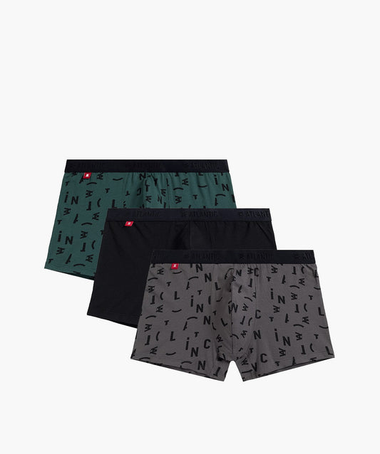 Boxer da uomo in cotone elasticizzato - Pack da 3 pezzi - 3MH-182 - Lullaby Lingerie