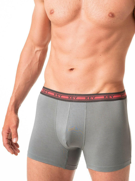 Boxer in bambù elasticizzato - MXH 178 - Grigio - Lullaby Lingerie