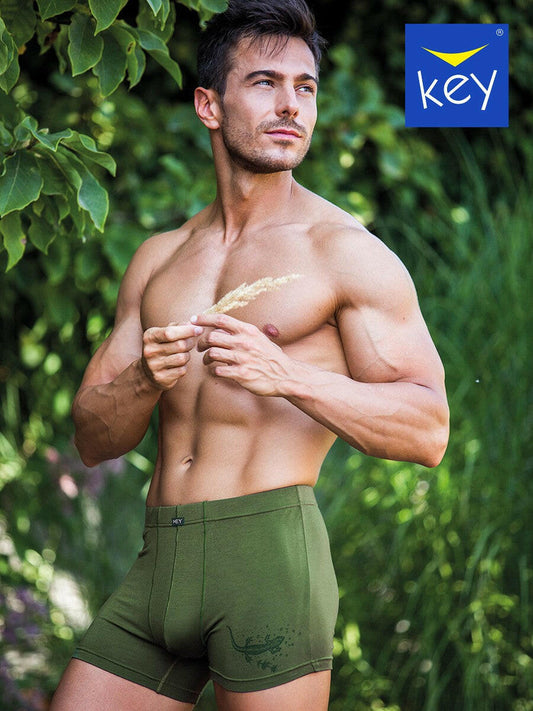 Boxer in cotone elasticizzato - MXH 633 - kaki - Lullaby Lingerie