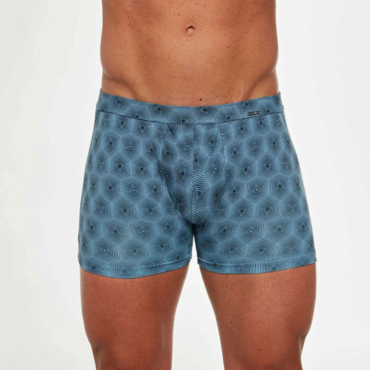 Boxer in cotone elasticizzato di alta qualità - PRIME -  904/107 - taglie dalla S alla 2XL -  Blu - Lullaby Lingerie