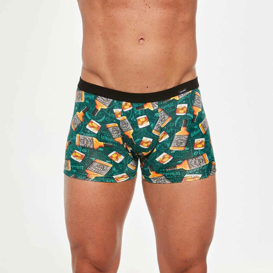 Boxer in cotone elasticizzato di alta qualità - WHISKY - TATTOO -  280/224 - taglie dalla S alla 2XL -  verde - Lullaby Lingerie