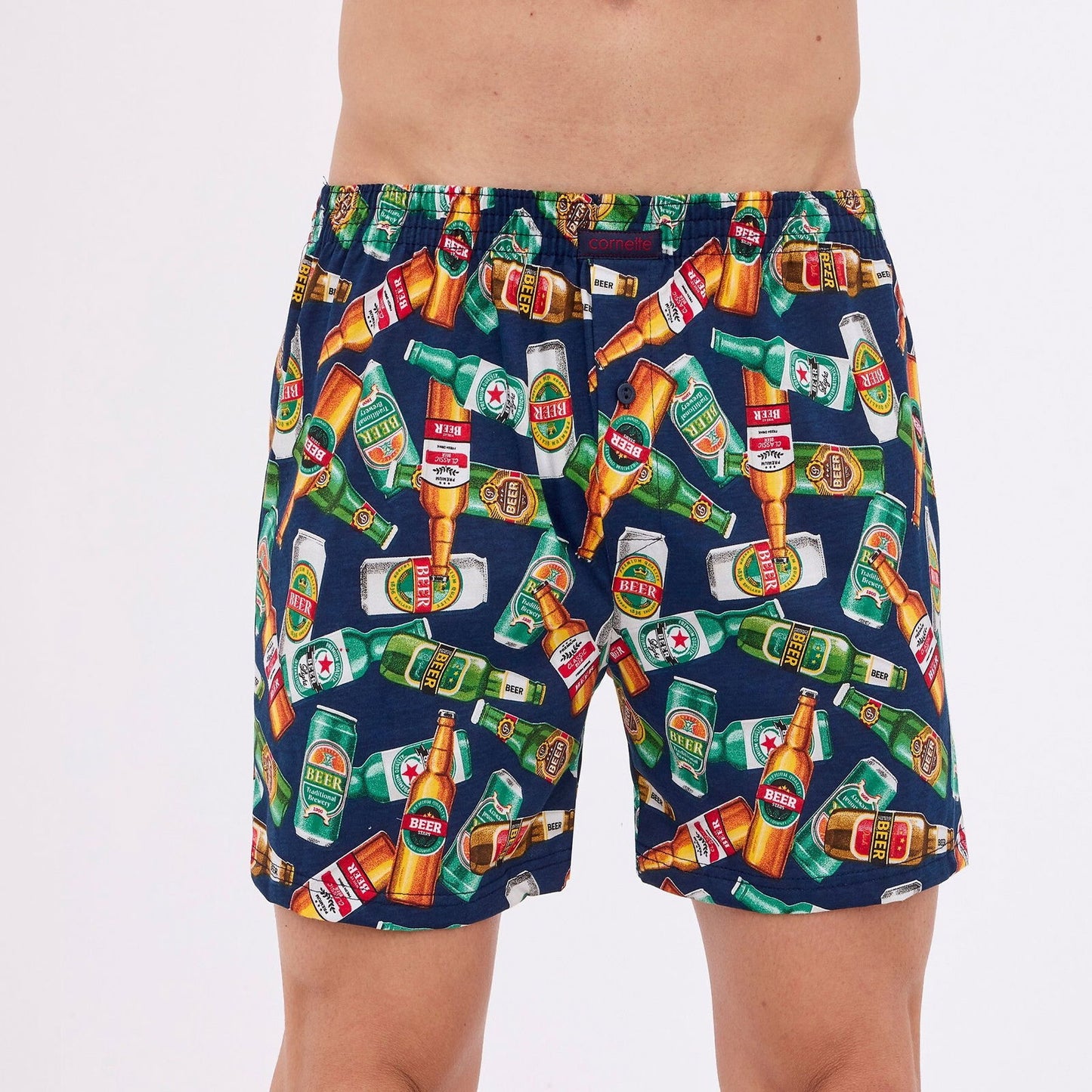 Boxer uomo in 100% cotone di alta qualità - CLASSIC - BEER - Lullaby Lingerie