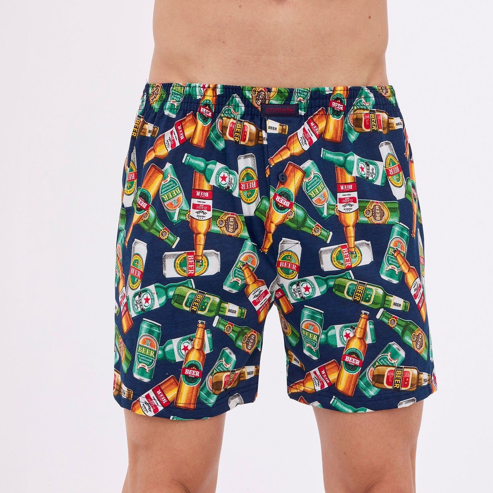 Boxer uomo in 100% cotone di alta qualità - CLASSIC - BEER - Lullaby Lingerie