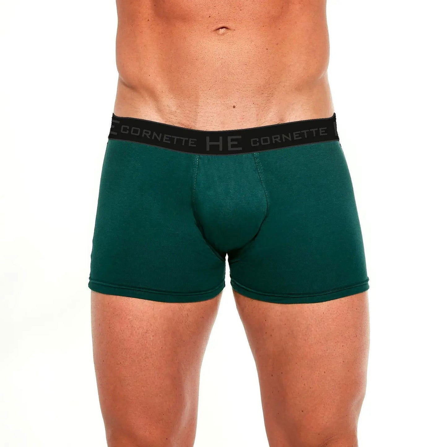 Boxer uomo in cotone elasticizzato - 503 High Emotion Energy - taglie dalla S alla 2XL -  -Verde - Lullaby Lingerie