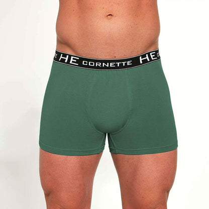 Boxer uomo in cotone elasticizzato - 503 High Emotion Energy - taglie dalla S alla 2XL -  -Verde - Lullaby Lingerie