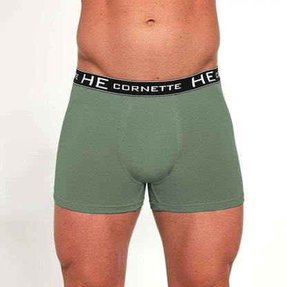 Boxer uomo in cotone elasticizzato - 503 High Emotion Energy - taglie dalla S alla 2XL -  -Verde - Lullaby Lingerie