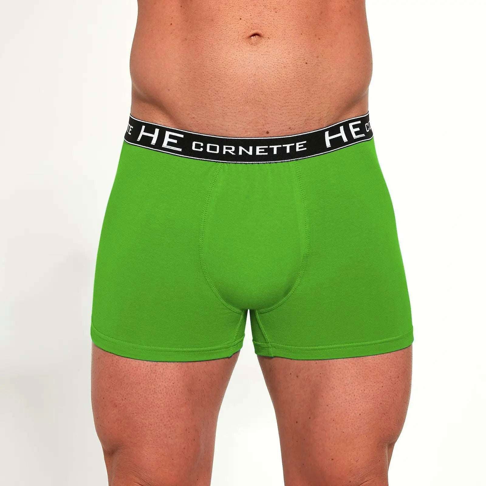 Boxer uomo in cotone elasticizzato - 503 High Emotion Energy - taglie dalla S alla 2XL -  -Verde - Lullaby Lingerie