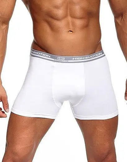 Boxer uomo in cotone elasticizzato - 503 High Emotion Energy - taglie dalla S alla 2XL -  Bianco - Lullaby Lingerie