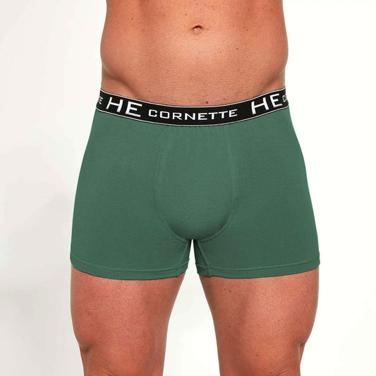 Boxer uomo in cotone elasticizzato - 503 High Emotion Energy - taglie dalla S alla 2XL -  VERDE PETROLIO - Lullaby Lingerie