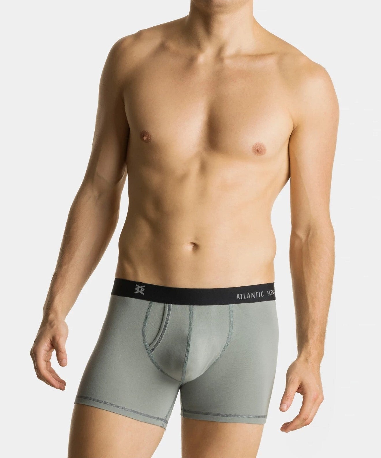 Boxer uomo in cotone elasticizzato con apertura laterale - MH-186 - Nero - Lullaby Lingerie