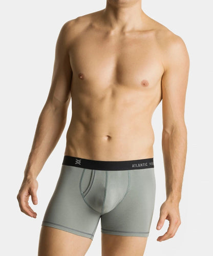 Boxer uomo in cotone elasticizzato con apertura laterale - MH-186 - Nero - Lullaby Lingerie