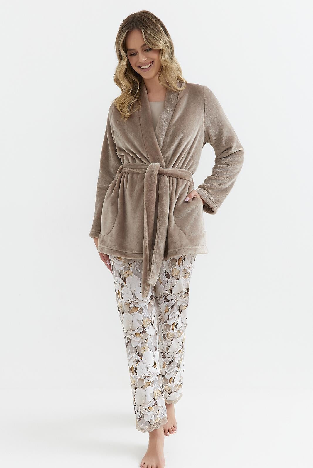 Calda vestaglia corta da donna - CAMELIA - 140 - Lullaby Lingerie