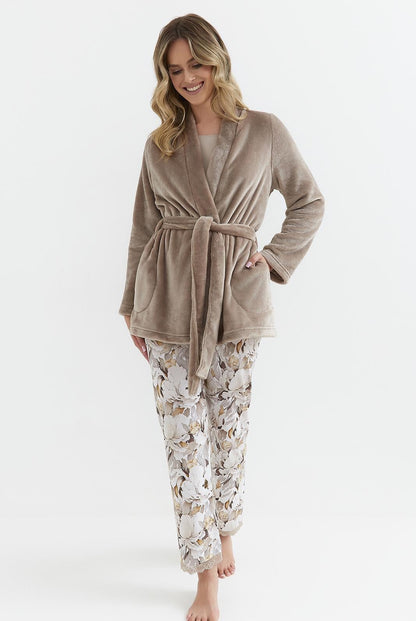 Calda vestaglia corta da donna - CAMELIA - 140 - Lullaby Lingerie