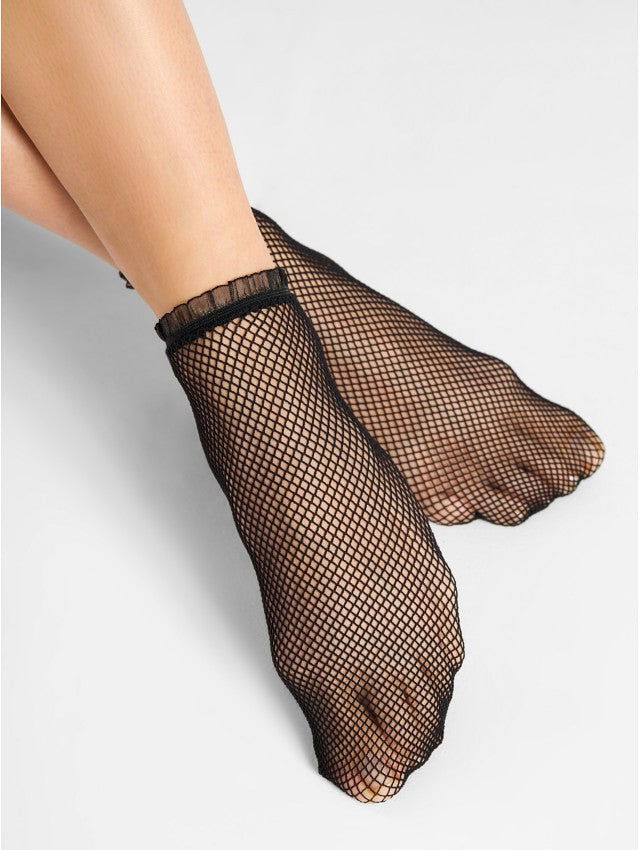 Calzino donna -  Alpha Kabaretka - Nero - Lullaby Lingerie
