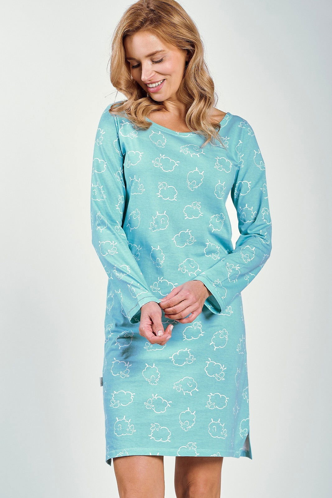Camicia da notte da donna in 100% cotone - Abi - Lullaby Lingerie