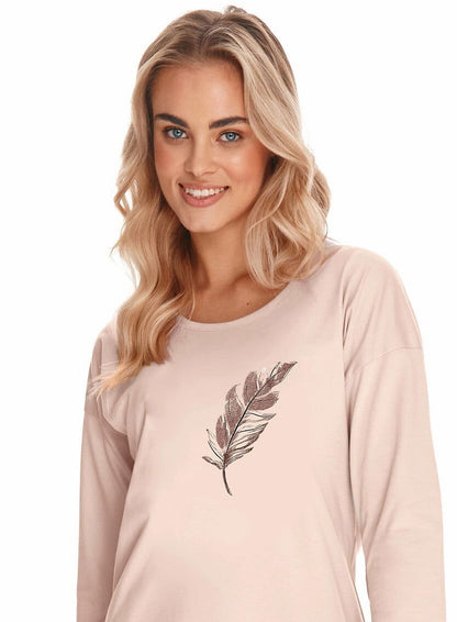 Camicia da notte da donna in 100% cotone - Jane - Lullaby Lingerie