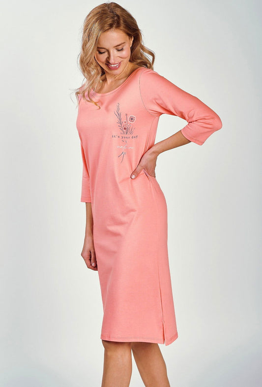 Camicia da notte da donna in cotone 100% - Ashley - Lullaby Lingerie