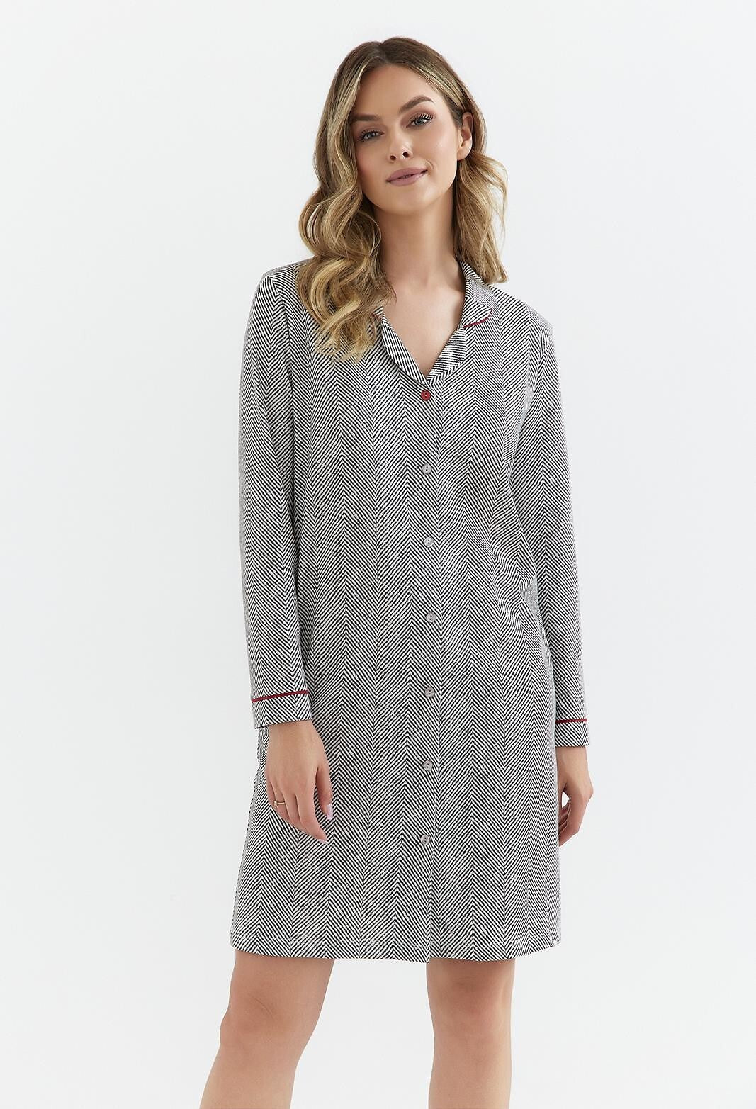 Camicia da notte da donna in cotone di alta qualità - JORDY - 409 - Lullaby Lingerie