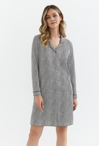 Camicia da notte da donna in cotone di alta qualità - JORDY - 409 - Lullaby Lingerie