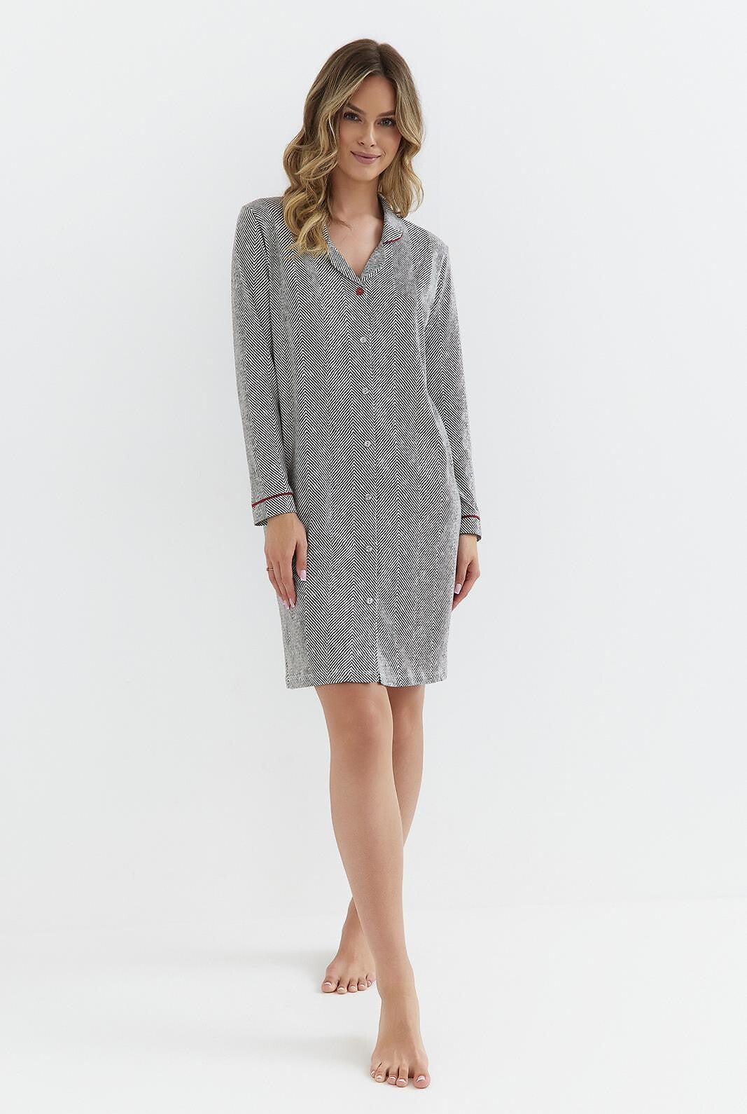 Camicia da notte da donna in cotone di alta qualità - JORDY - 409 - Lullaby Lingerie